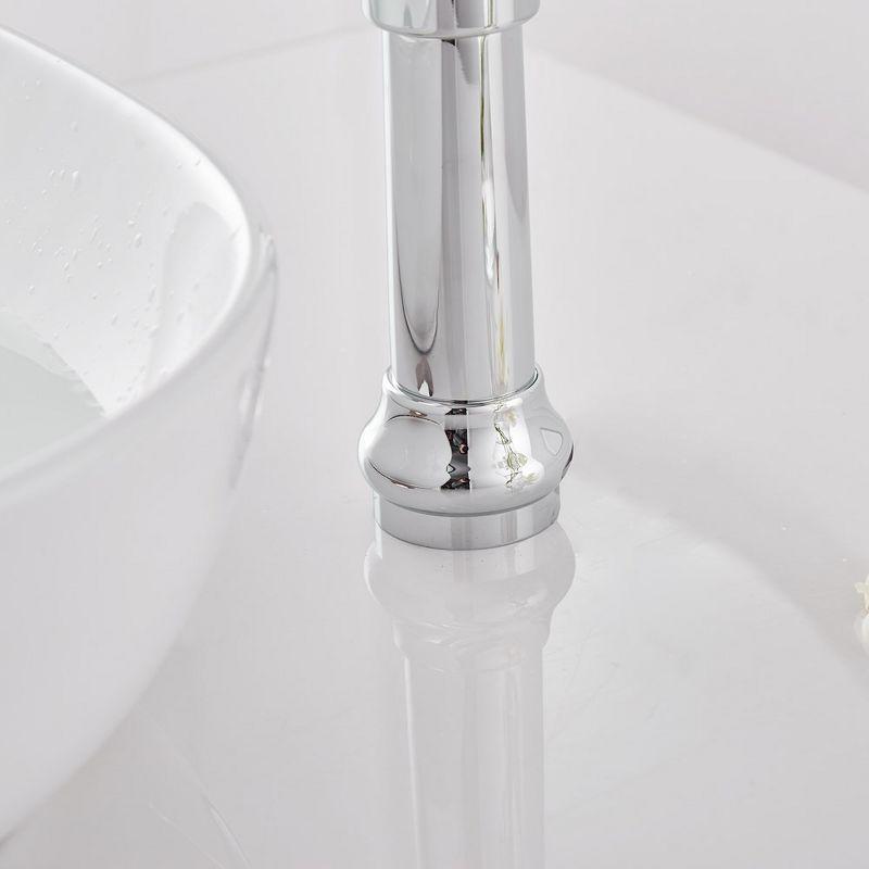 BWE Waterfall Single Hole Single-Handle Vessel Bathroom Faucet With Pop-up Drain Assembly