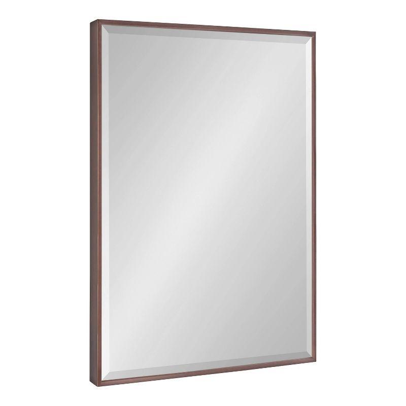 Kate & Laurel All Things Decor 18.7" x 24.7" Rhodes Rectangle Wall Mirror Bronze : Modern Beveled, No Assembly Required
