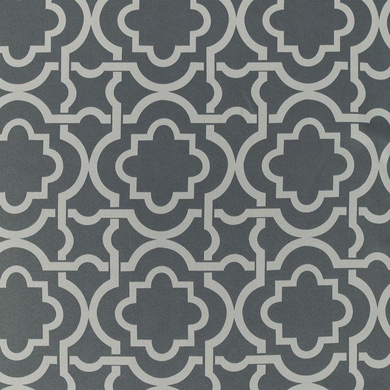 40"x84" Sun Zero Blackout Barnett Trellis Grommet Curtain Panel Gray: Thermal Insulated, Energy Efficient, Noise Reduction