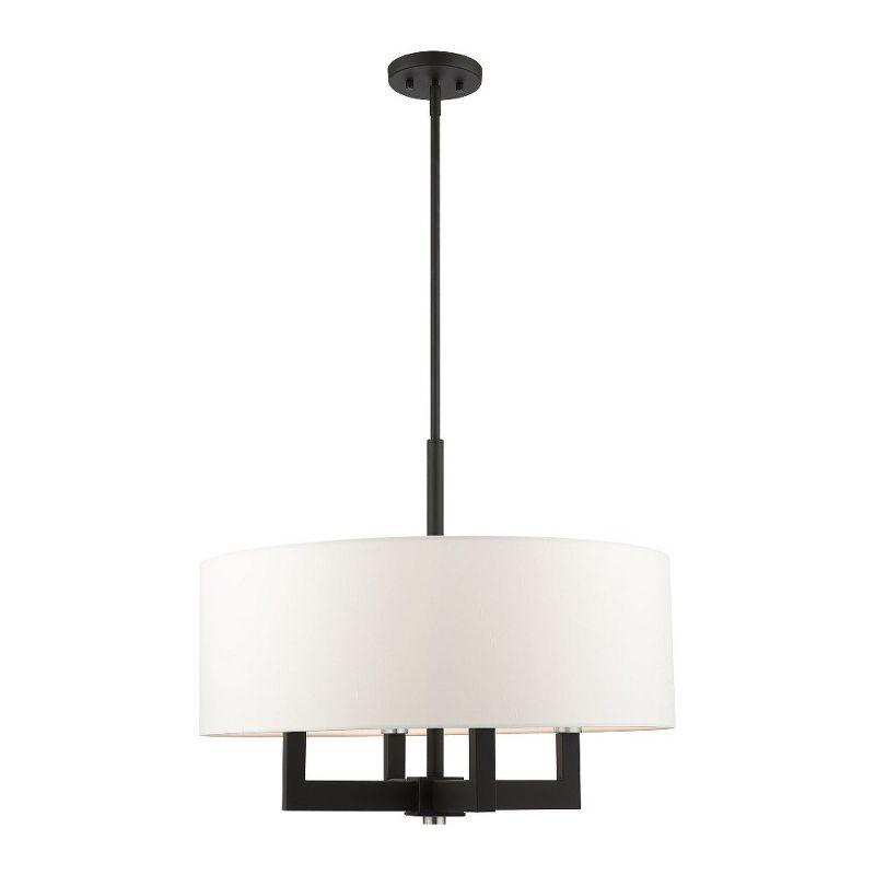 Livex Lighting Cresthaven 4 - Light Chandelier in  Black