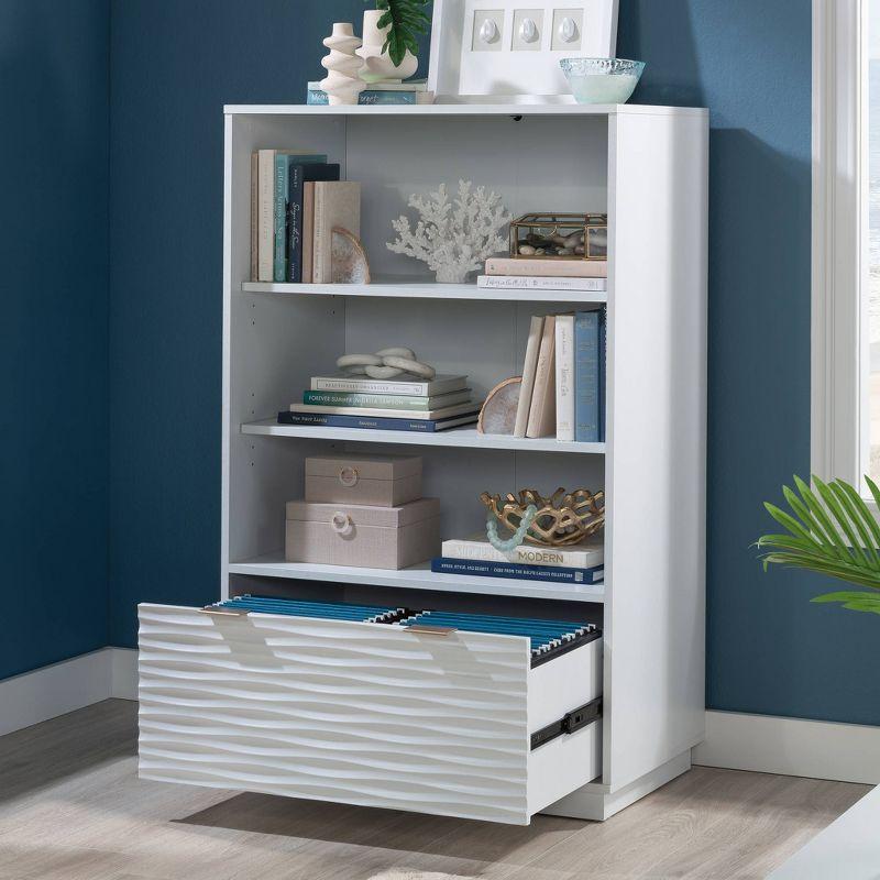 Sauder 48.34" 2 Shelf Morgan Main Bookcase White