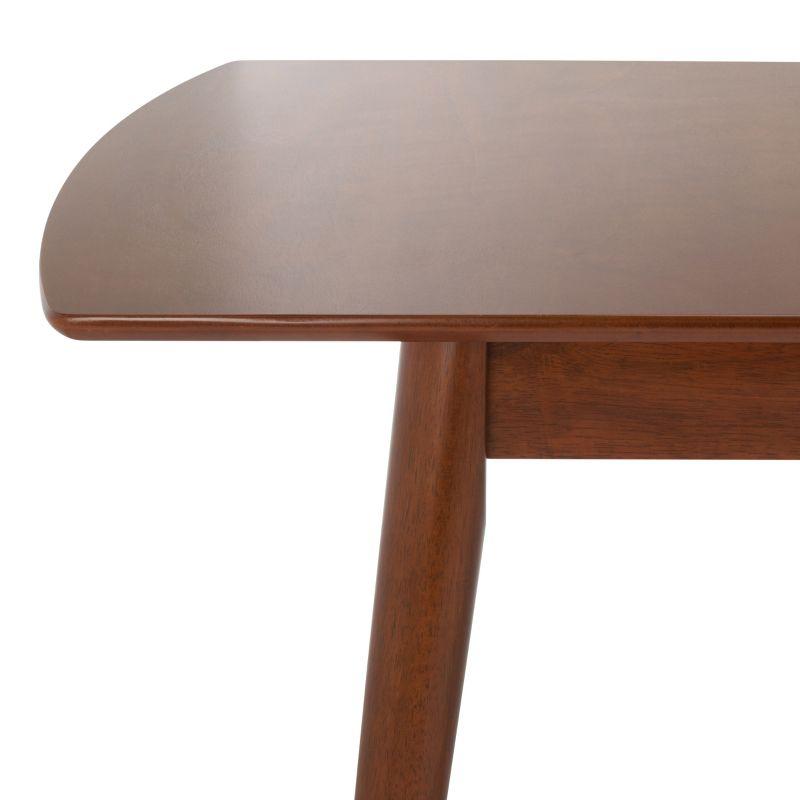Varda Manual Extension Dining Table - DTB1402A - Walnut - Safavieh