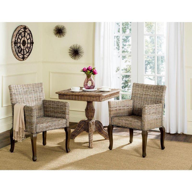 Armando 18" H Dining Chair (Set of 2) - SEA8019 - White Washed - Safavieh