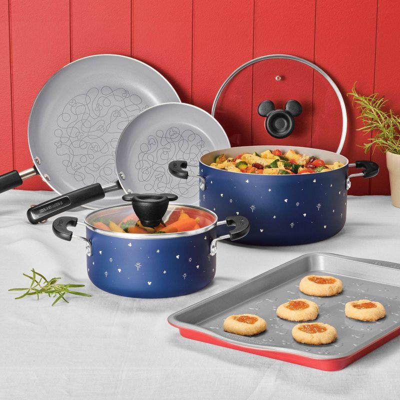 Farberware Farberware Disney Bon Voyage Nonstick Cookware Pots And Pans Set With Baking Pan, 7 Piece