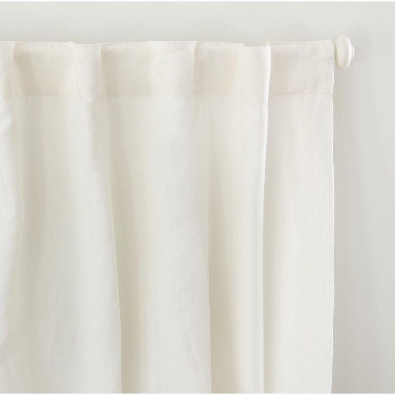 BOKSER HOME 100% French Linen Curtain Set