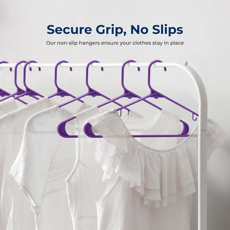 SereneLife Slim Plastic Hangers