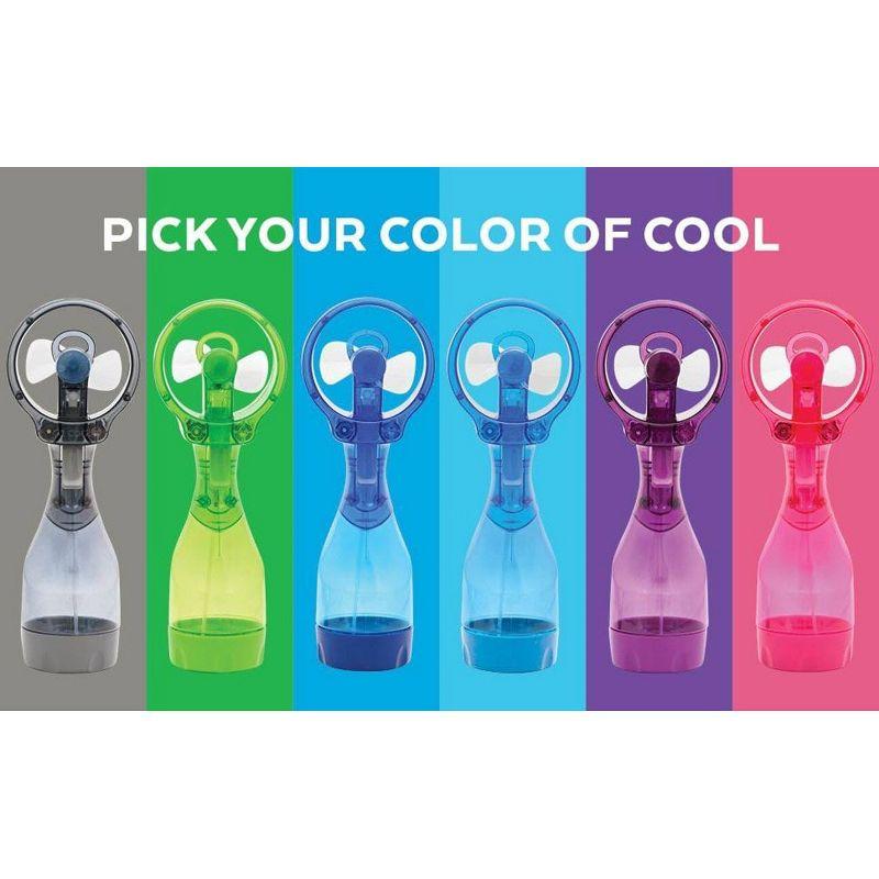 O2COOL Deluxe Misting Fan - 2 Pack - Light Blue