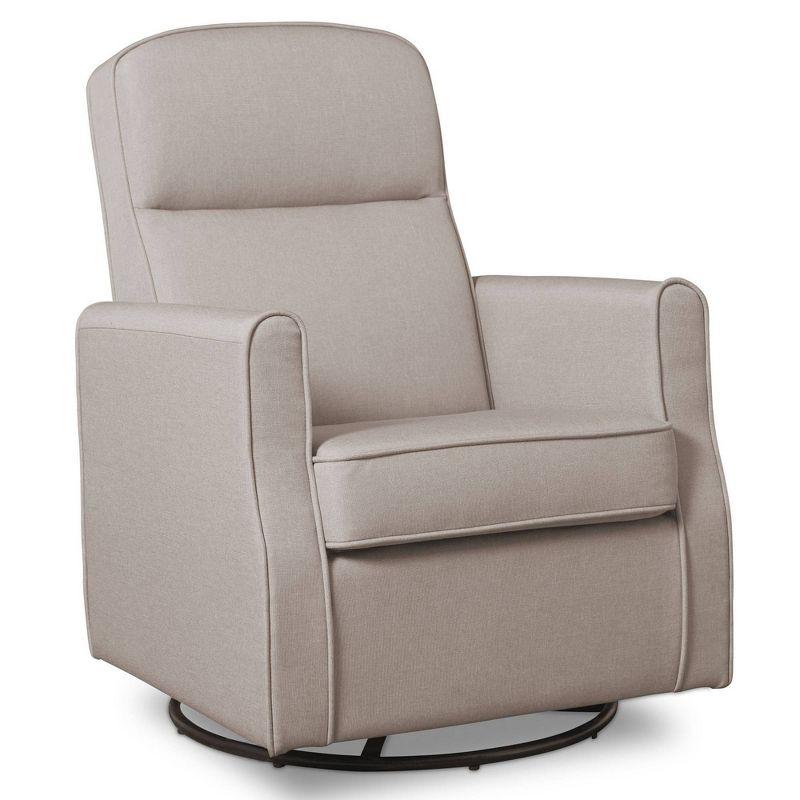 Taupe Blair Slim Nursery Glider Swivel Rocker Chair