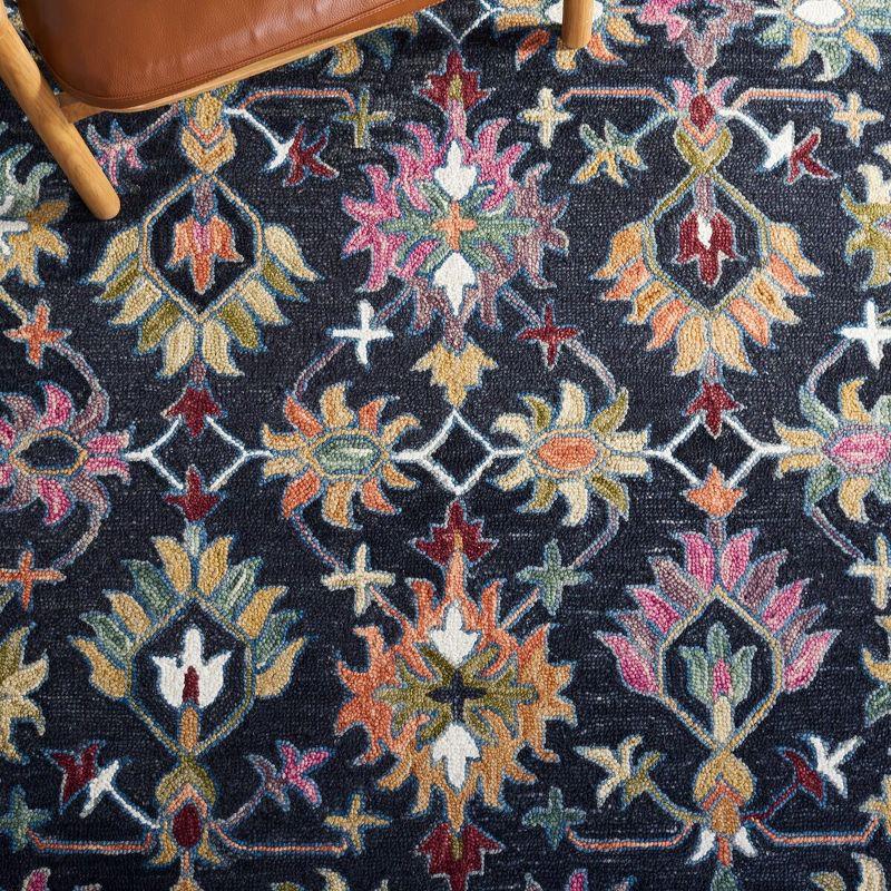 Aspen APN135 Hand Tufted Area Rug  - Black/Pink - 4'x6' - Safavieh.