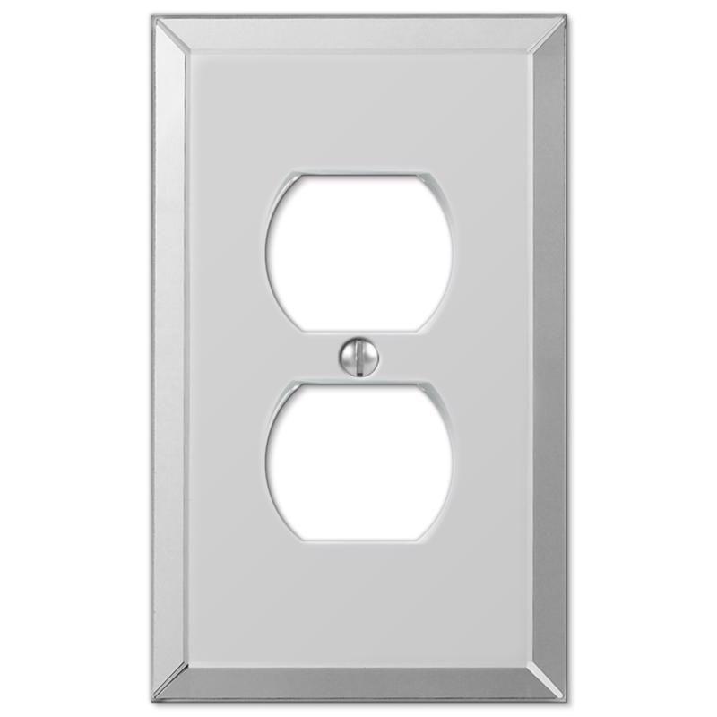 Clear Acrylic 1-Gang Duplex Outlet Wall Plate