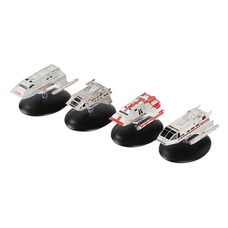 Eaglemoss Collections Star Trek Shuttlecraft Replica Set 4 | Passenger, Warrant, Short-Range, Medical | UK Version