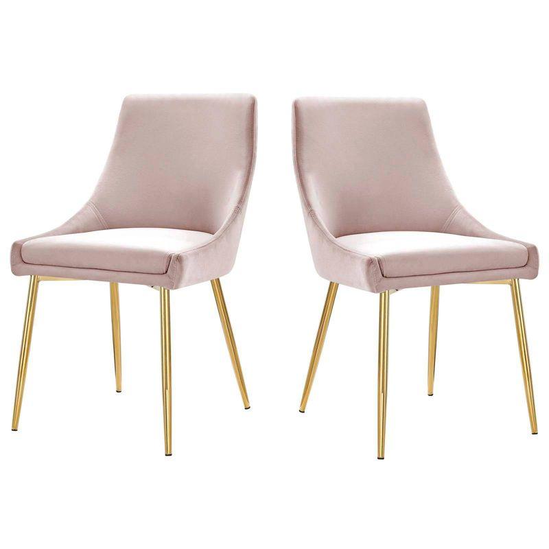 Modway Viscount Performance Velvet Dining Chairs | Wayfair
