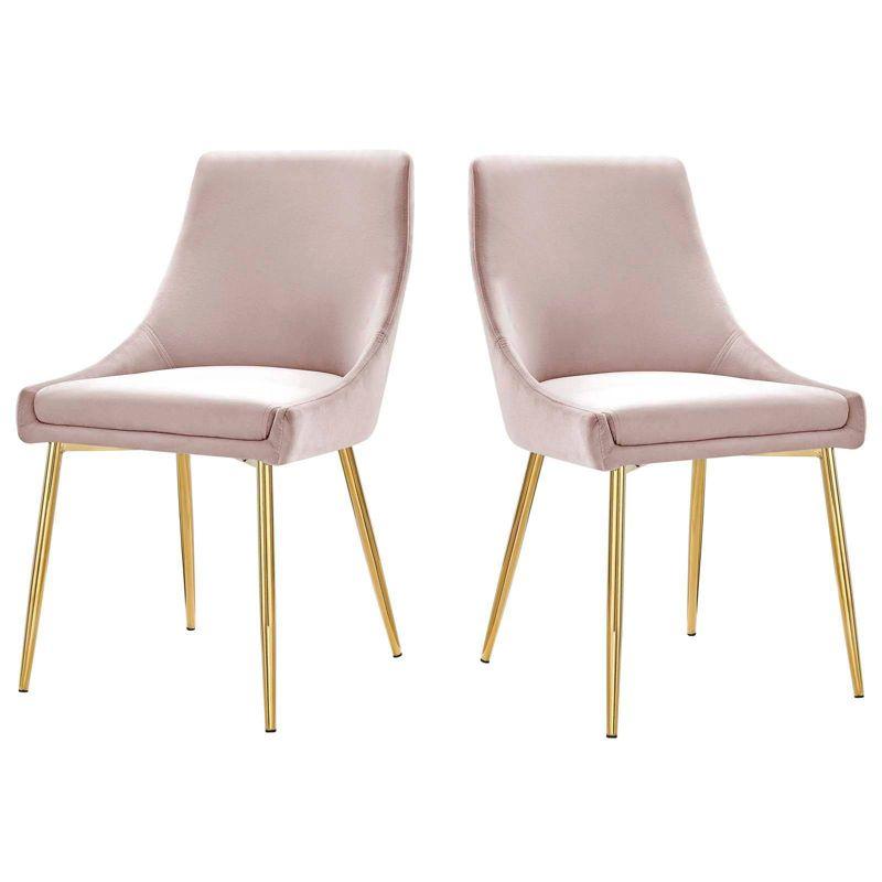 Modway Viscount Performance Velvet Dining Chairs