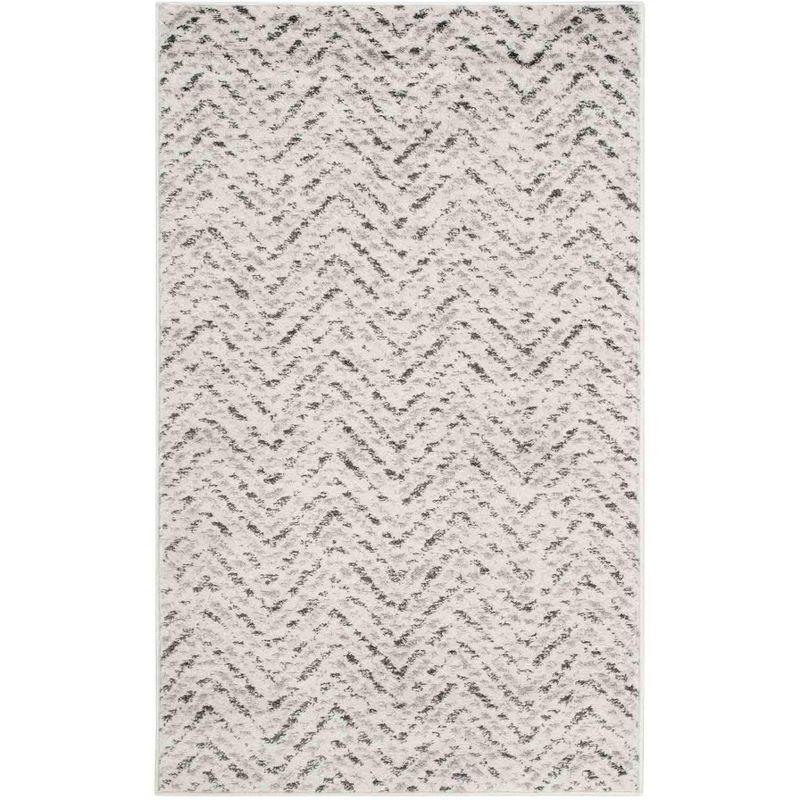 Adirondack ADR104 Power Loomed Accent Rug - Ivory/Charcoal - 3'x5' - Safavieh.