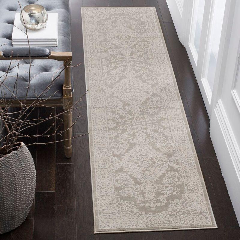 Princeton PRN713 Power Loomed Indoor Runner Rug - Grey/Beige - 2'x10' - Safavieh.