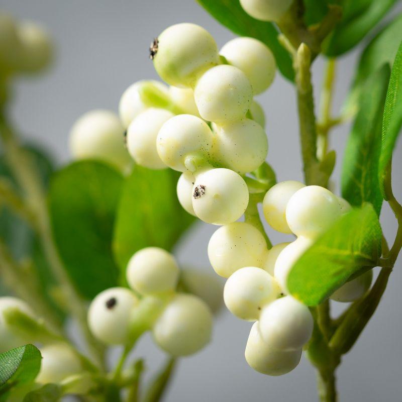 Creamy White 36.5" Faux Berry Outdoor Arrangement