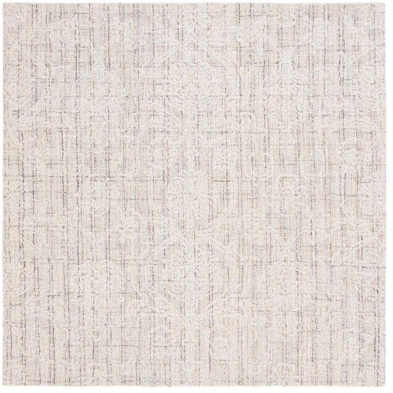 Ebony EBN111 Hand Tufted Area Rug - Grey/Ivory - 6'x6' - Safavieh.
