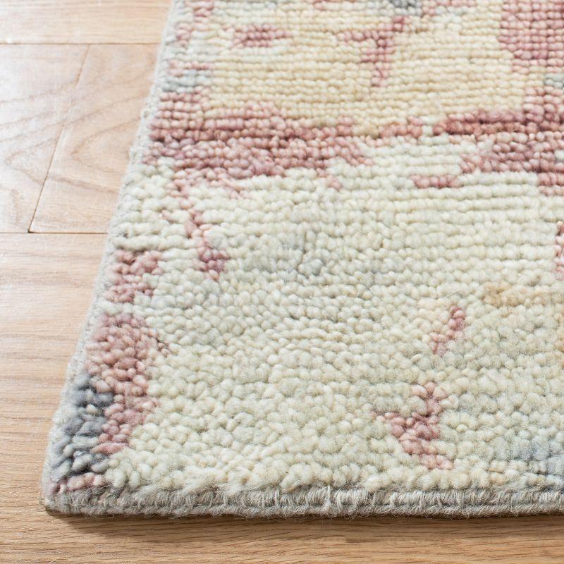 Samarkand SRK183 Hand Knotted Area Rug - Grey/Ivory - 8'9"x11'9" - Safavieh.