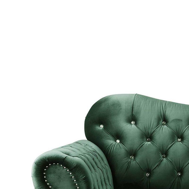 76&#34; Iberis Sofa Green Velvet - Acme Furniture