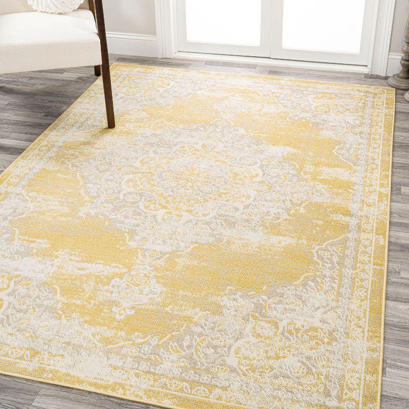 Alhambra Ornate Medallion Modern Indoor Area Rug - JONATHAN Y