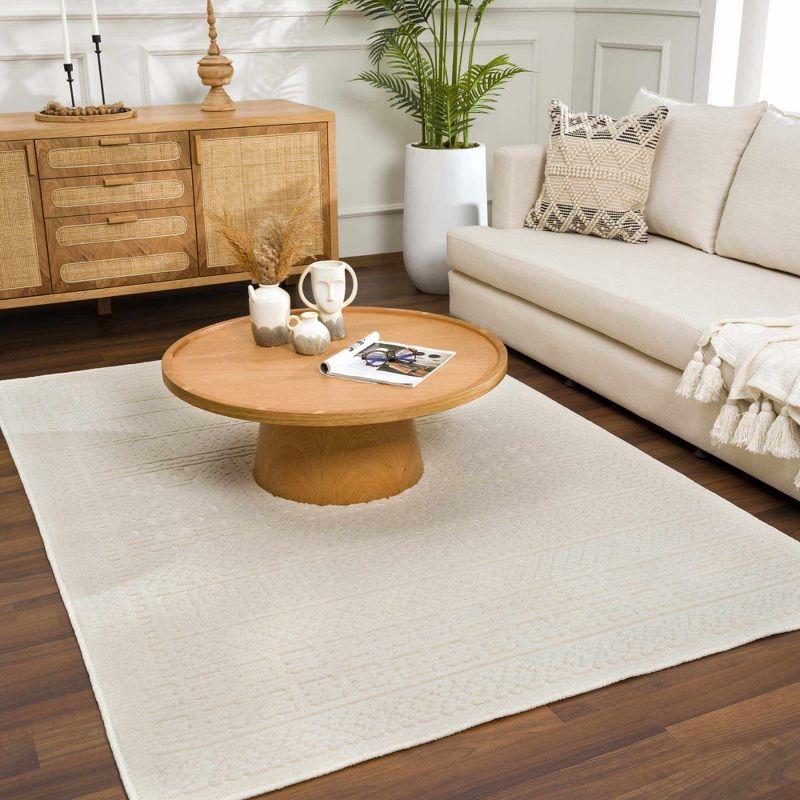 Hauteloom Bahar Cream & Gray Washable Area Rug