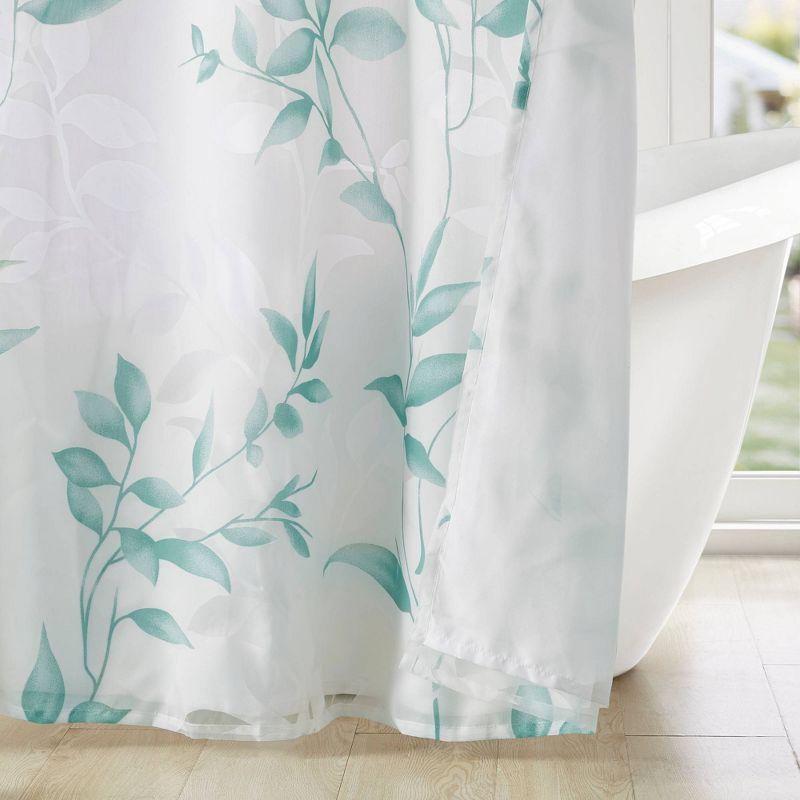 Madison Park Trent Botanical Burnout Floral Printed Shower Curtain & Reviews | Wayfair