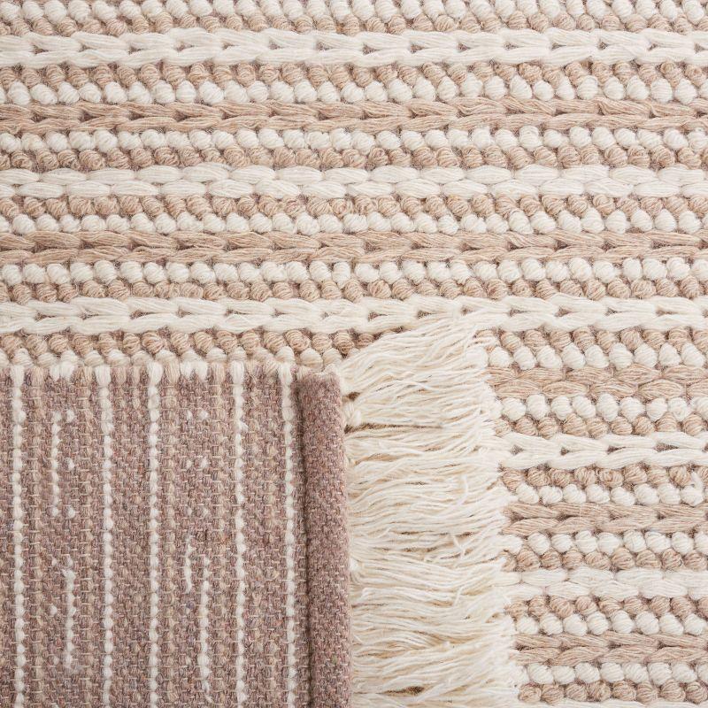 Natura NAT208 Handmade Indoor Area Rug - Taupe / Ivory - 6'x9' - Safavieh