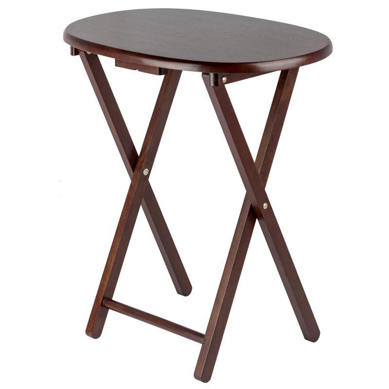 5pc Nathan Snack Table Set In Cappuccino Brown - Winsome