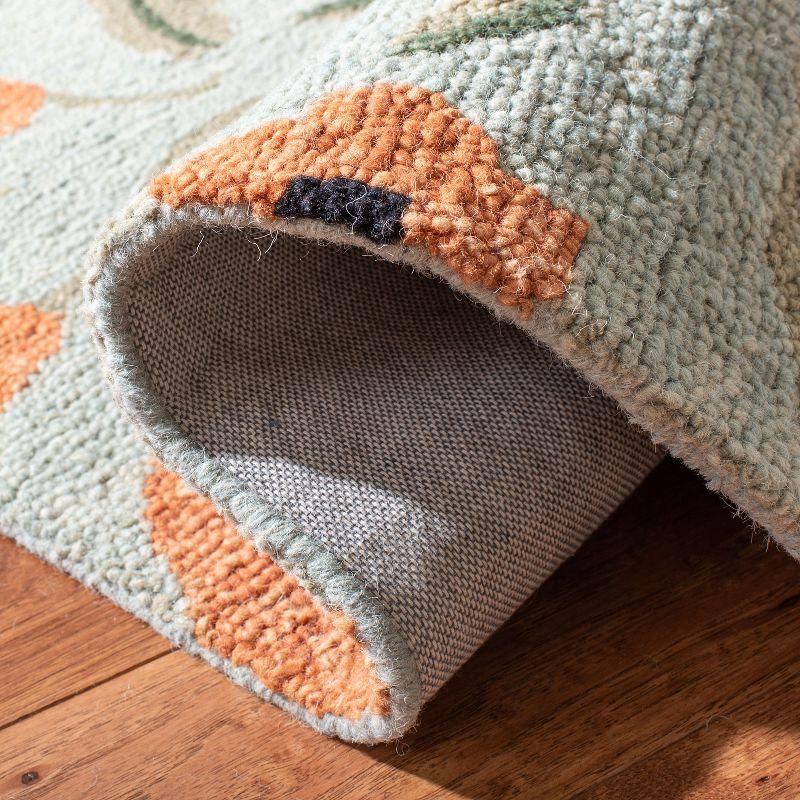 Blossom BLM676 Hand Hooked Area Rug - Sage/Multi - 8'x10' - Safavieh.