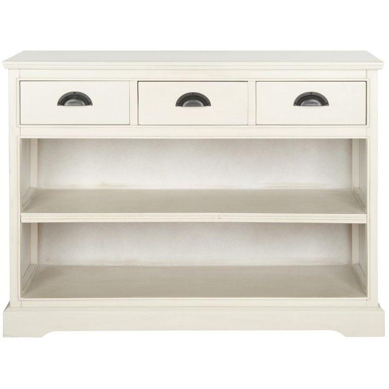 Prudence Book Shelf - AMH5727 - Vintage White - Safavieh Couture