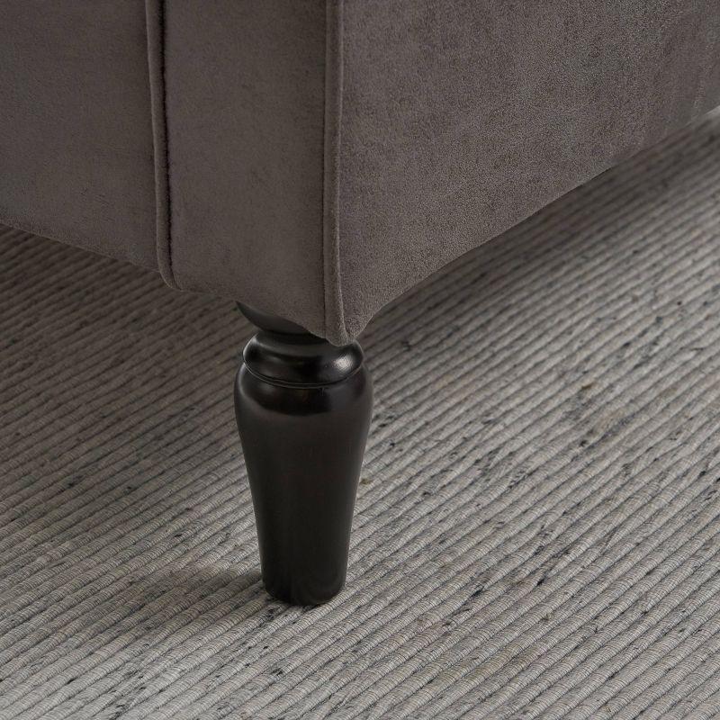 Blithewood Contemporary Club Chair Slate - Christopher Knight Home: Upholstered Accent, Polyester Fabric, Hardwood Frame