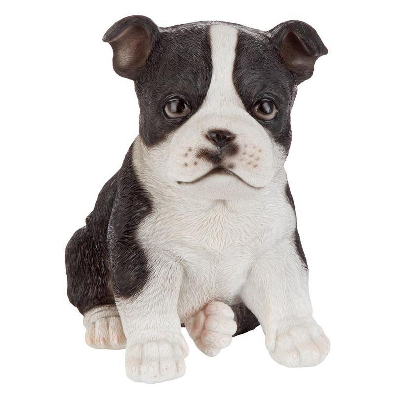 Boston Terrier Puppy Partner Dog Statue