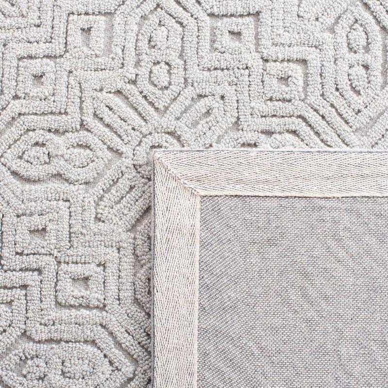 Textural TXT101 Hand Tufted Area Rug - Silver - 6'x9' - Safavieh.