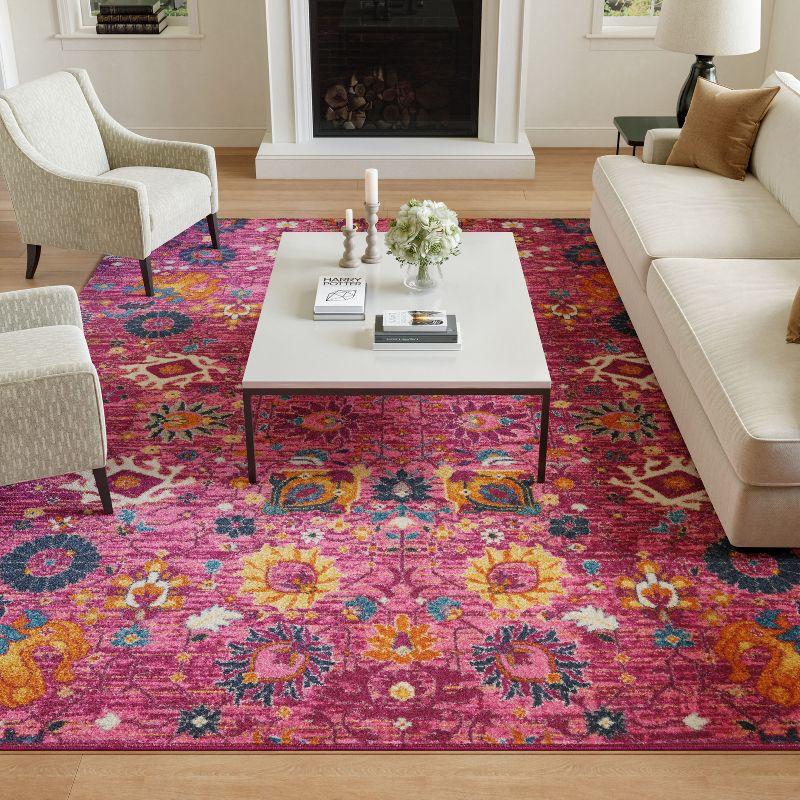 Nourison Passion 8' x 10' Fuchsia Bohemian Indoor Rug