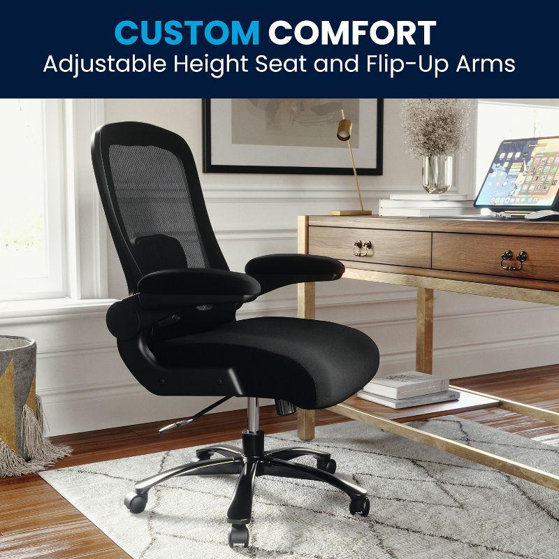 Black Mesh High-Back Ergonomic Executive Swivel Chair