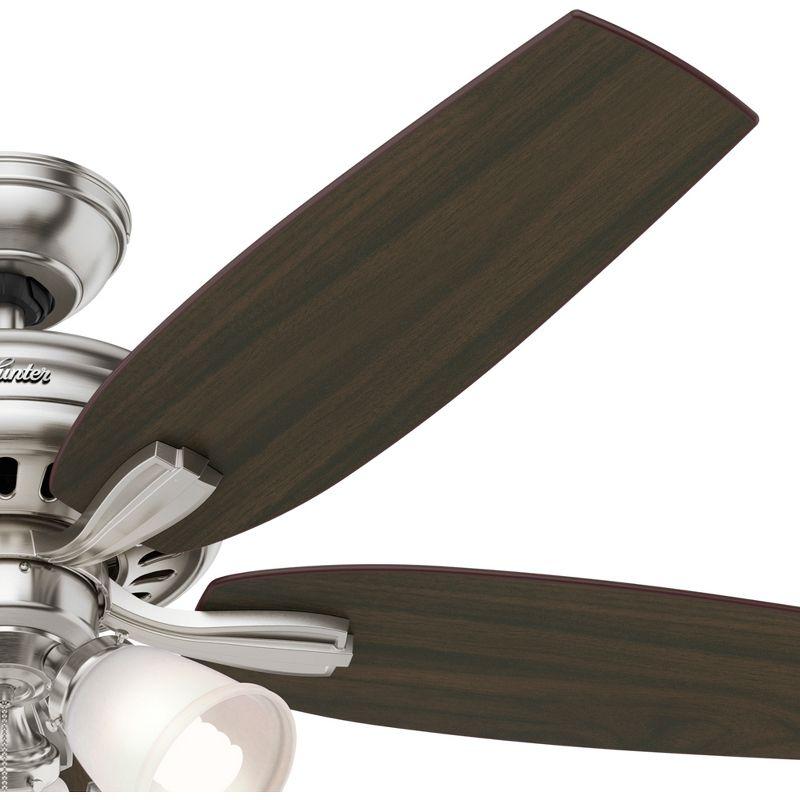 52" Newsome 5 - Blade Standard Ceiling Fan with Pull Chain and Light Kit Included