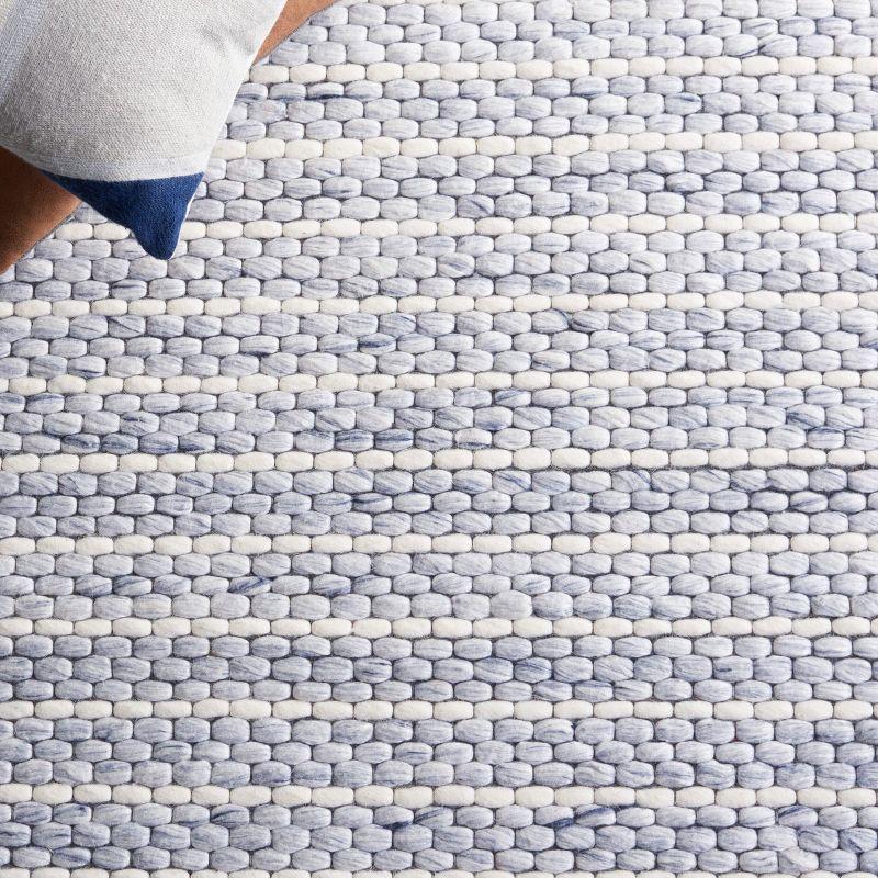 Marbella MRB207 Hand Woven Indoor Accent Rug - Blue/Ivory - 3'x5' - Safavieh