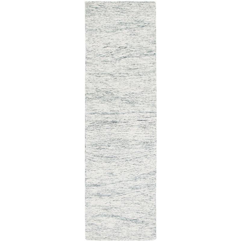 Metro MET995 Hand Tufted Indoor Runner Rug - Dark Grey/Ivory - 2'3"x6' - Safavieh