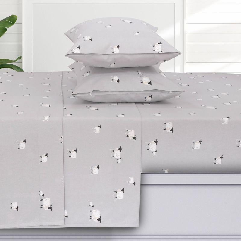 Azores Home 100% Cotton Turkish Flannel Extra Deep Pocket Sheet Set
