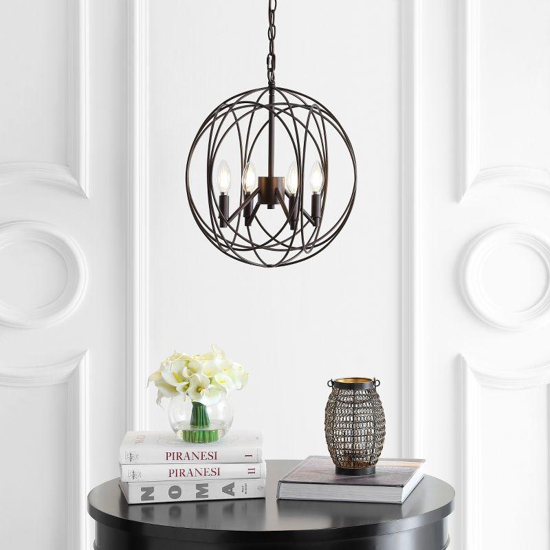 Cason 4 Light 15.75" Pendant - PND4055 - Brass - Safavieh
