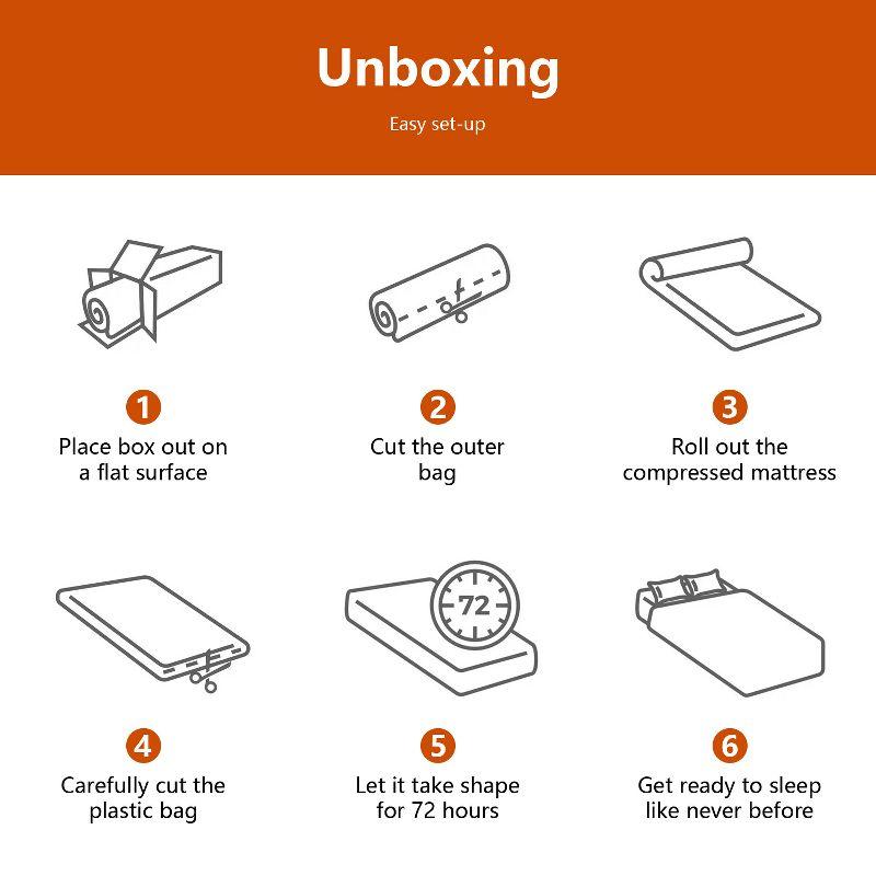 FDW Queen Mattress 12 Inch Gel Memory Foam Mattress with Breathable & Washable Soft Fabric Zippered Cover,CertiPUR-US Certified,White