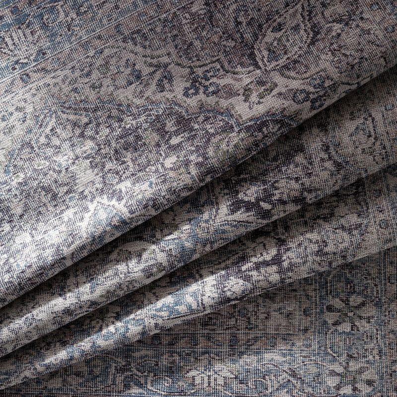 6'7"x9' Colin Traditional Machine Washable Rug Light Blue - Artistic Weavers