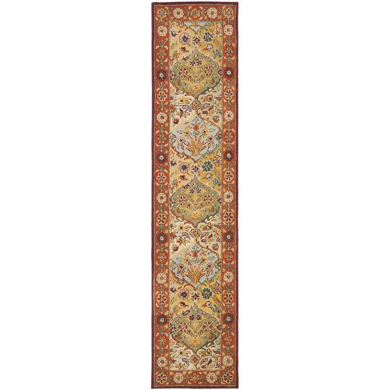 Heritage HG510 Hand Tufted Runner Rug - Multi/Red - 2'3"x10' - Safavieh.