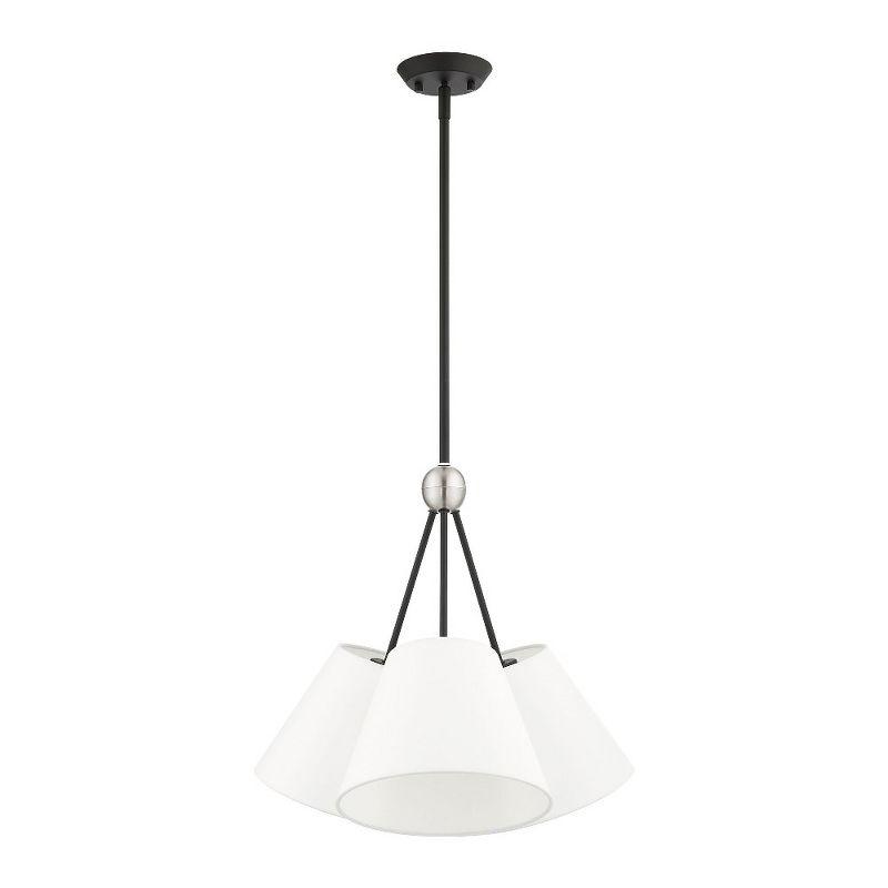 Livex Lighting Prato 3 - Light Chandelier in  Black