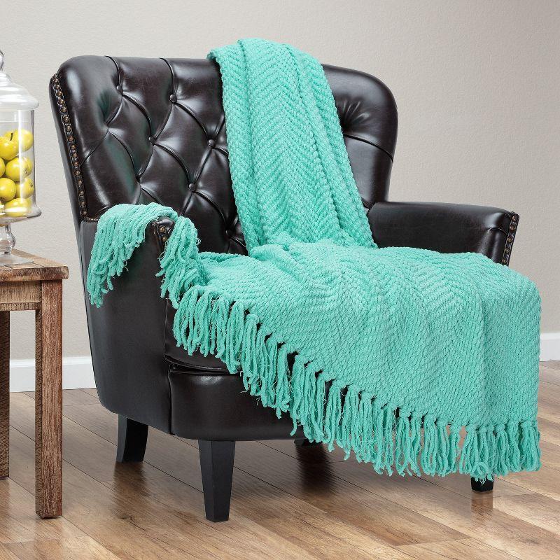 Chanasya Textured Knitted Throw