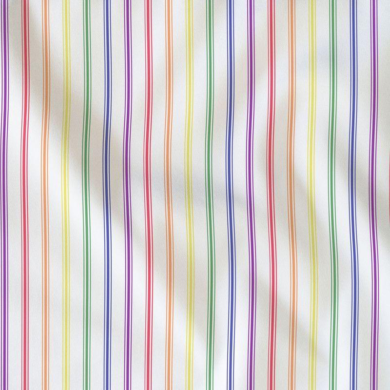 California Design Den Rainbow Stripe Twin Bed Sheets Set for College Dorms, Kids & Adults, Soft 100% Cotton