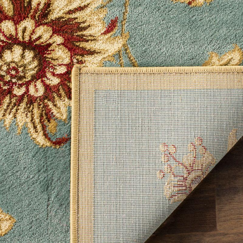 Lyndhurst Blue Floral Tufted Synthetic Area Rug 8' x 11'