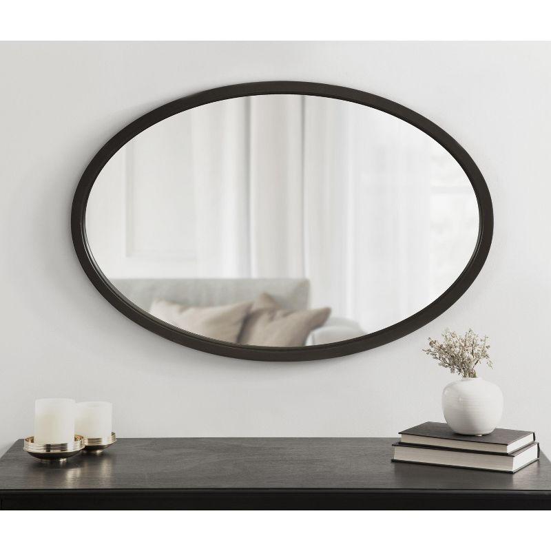 Kate and Laurel Hogan MDF Oval, 24x36, Black