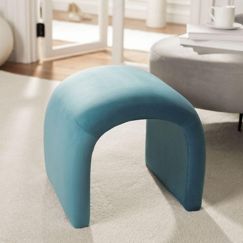 Kibo Ottoman - Sea Blue - Safavieh