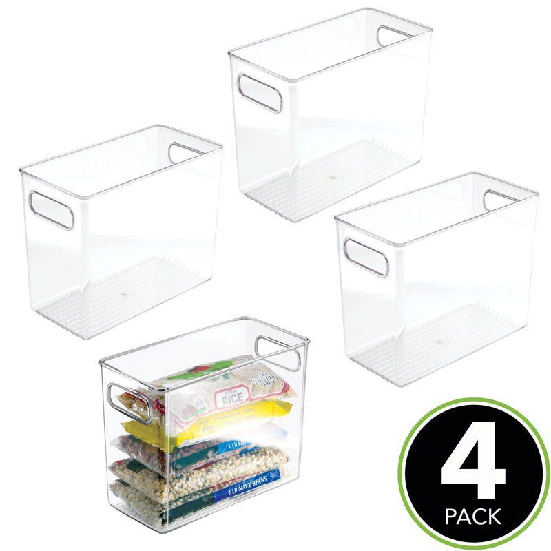 Clear Modern Over Door Kitchen Organizer Bin with Handles